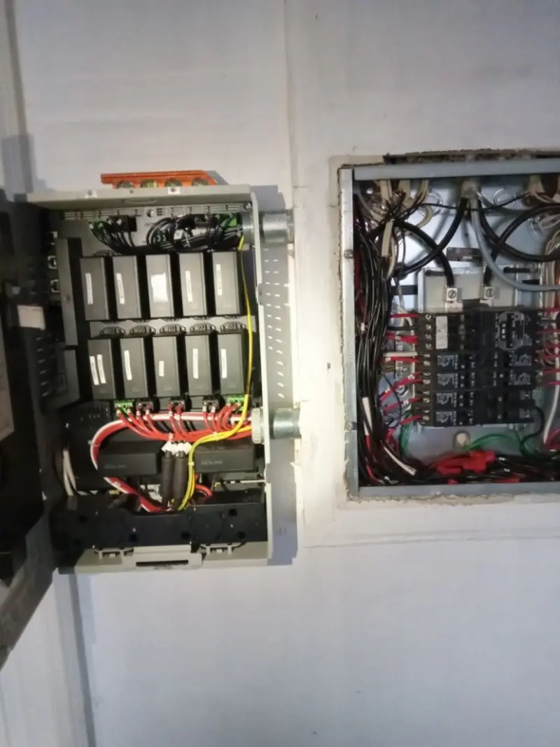 Electrical panel upgrade completed for Security Camera Wiring in Callender